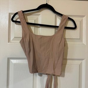 lululemon tie around crop tank